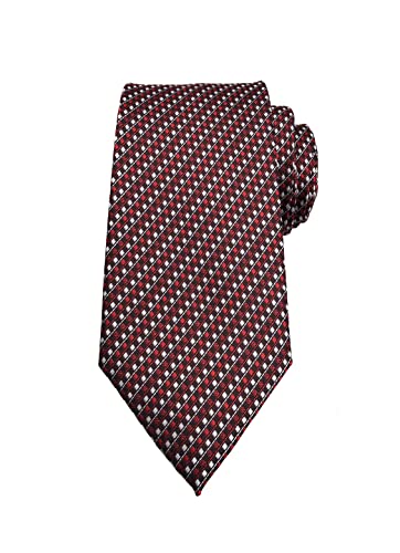 Wehug Hot Men's Ties 100% Silk Tie Woven Slim Necktie Dots Woven Neckties Jacquard Neck Ties