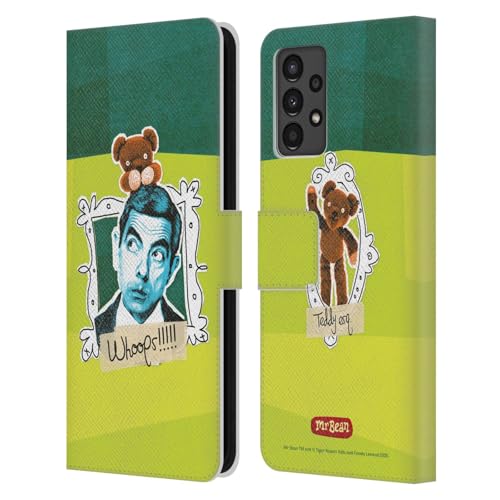 Cadeau original étui portefeuille Mr. Bean Teddy gribouillé Samsung A13