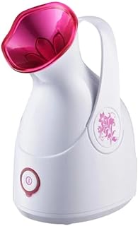 جهاز بخار للوجه والشعر، جهاز ترطيب وتنظيف عميق يشبه المنتجعات الصحية، فتحة المسام للبشرة المتوهجة، متعدد الاستخدامات للوجه والشعر، علاج احترافي بالبخار الايوني في المنزل (ابيض ZJ-618)