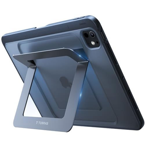 TORRAS Ostand K1 Guardian for iPad Pro 13 inch Case 2025 M5 & 2024 M4, Ultra Stable Stand, Multiple Adjustable Viewing Angles, Slim Protective Kickstand iPad Pro 13 Case with Pencil Holder, Black