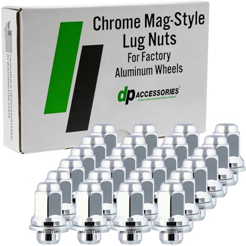 Image of DPAccessories Lug Nuts Compatible with 2005-2015 Toyota Tacoma | Chrome OEM Style | Factory Aluminum Wheels Only | Set of 24 Wheel Nuts | DTOTA602F-CH /1