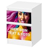 Pièce unique : choisissez votre motif personnel en téléchargeant le texte et la photo de votre choix et en faisant de la commode votre commode. Un véritable accroche-regard pour chaque pièce