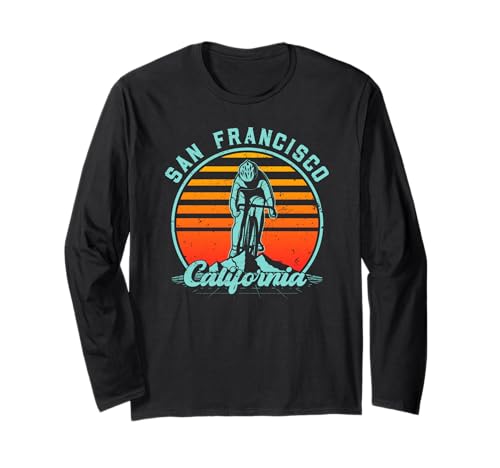 San Francisco California Road Bike Long Sleeve T-Shirt