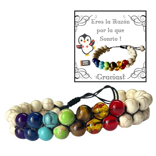 Pulsera espiritual Piedras Naturales – Unisex, protectora, uso meditación,...