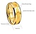 CROWNAL 8mm Tungsten Wedding Band Ring Men Brushed Stripe Center Engraved I Love You Size 6 to 17 (8mm,17)