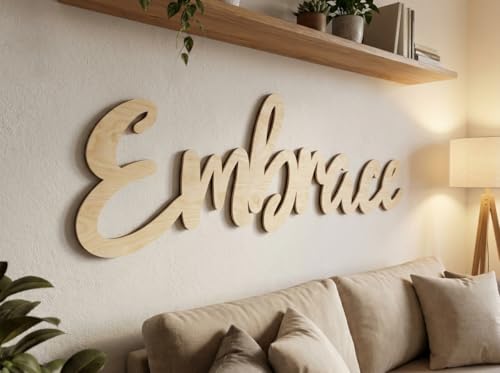 Personalized Wood Sign Laser Cut Birch Plywood Material Select Favorite Font Size and up to 3 Lines per Size Live Preview