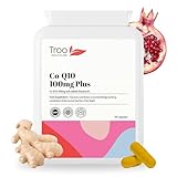 Troo Health Care Co-Enzyme Q10 Supplement (CoQ10) - 100 milligrams 90 Vegetarian Capsules - Naturally Fermented Trans Form for High Absorption - UK Manufactured to GMP Standards - Image 1