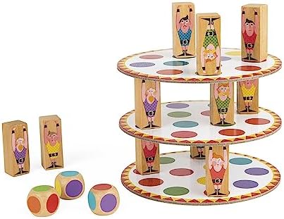 Janod - Acrobat' - Skill and Strategy Game - Children's Board Games - Concentration and Fine Motor Skills - 2 Players and Up - from 5 Years Old, J02757