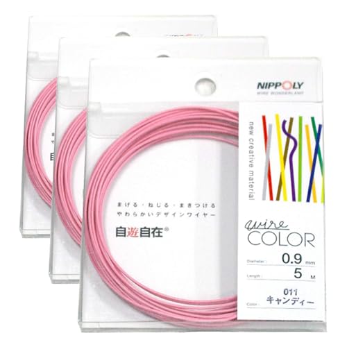 NIPPOLY ���V���� wire COLOR 0.9��×5m�� �L�����f�B�[ (× 3)