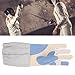 GOTOTOP Padded Fencing Glove, Highly Comfortable Knitted Fabric Right Handed Saber Training Glove for Swordsmanship (M)