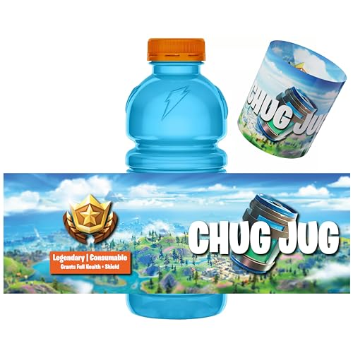 Battle Royale Party Supplies – 24 Pack Chug Jug Shrink Wrap Bottle Labels | Party Favor Birthday Decorations