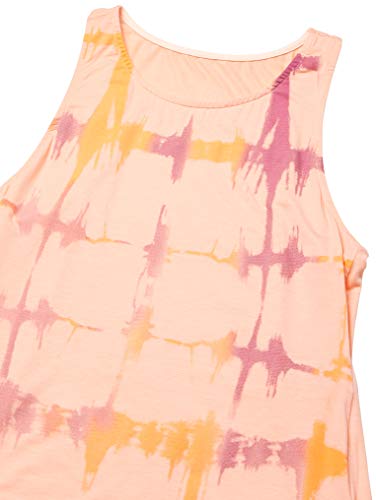 Regata Micro Modal Alongada Tie Dye, Alto Giro, Feminino, Laranja Nectarine, M