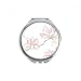 Watercolor Peach Tree Leaves Flower Hand Compact Mirror Round Portable Pocket Glass