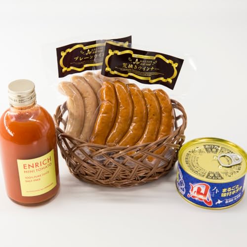 はしっこ同盟詰合せセットA(エンリッチミニトマト、ウィンナー、まるごと味付け帆立) 北海道 豊浦町