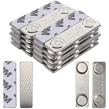 12-Pairs Magnetic Poster Hanger Strips Heavy Duty Removable Adhesive, Damage-Free Wall Hooks for Frames, Pictures, Home Decor No Nails, No Residue