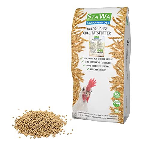 StaWa Hühnerfutter Alleinfutter Pellets mit Kräuter und Kurkuma, 10 kg