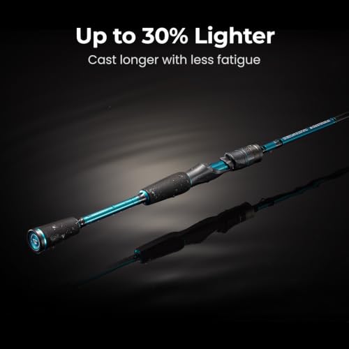 Image of Piscifun Torrent Lite Fishing Rod, IM6 Graphite Spinning & Casting Rod | Extra Backup Tip Section, Lightweight & Sensitive Rod, 2-Piece Design, Extended Ferrule, Zirconium Oxide Guides