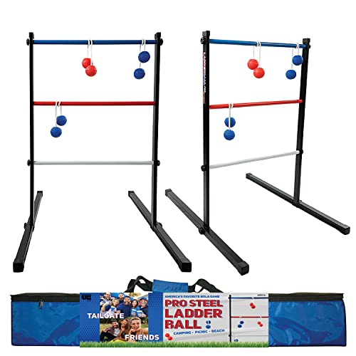 Ladderball Pro Steel Outdoor Lawn Toss Game Set, Ages...