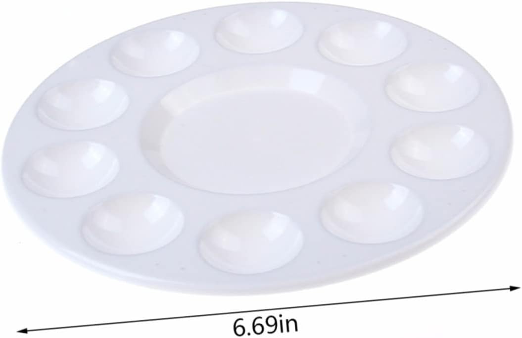 28-Piece Plastic Watercolor Palette Set for Kids and Artists White Paint Tray for DIY Crafts Art Projects and Painting Parties