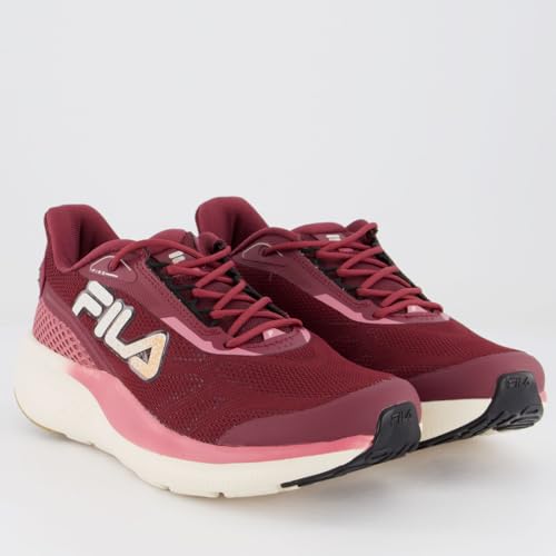 Tênis Fila Fire Feminino Borgonha e Rosa