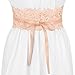 Allegra K Womens Lace Wide Waist Belt Wrap Around Obi Croset Belts Bowknot 65-80cm/25.59-31.50