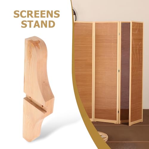 Support pour paravents bois beige idéal cloison séparation hôtel et bureau - 8