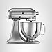 KitchenAid Artisan Series 5 Quart Tilt Head Stand Mixer with Pouring Shield KSM150PS, Contour Silver