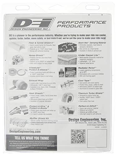 Design Engineering 010462 Reflect-A-Cool 24" X 24" Heat Reflective Adhesive Backed Sheets #TOP3