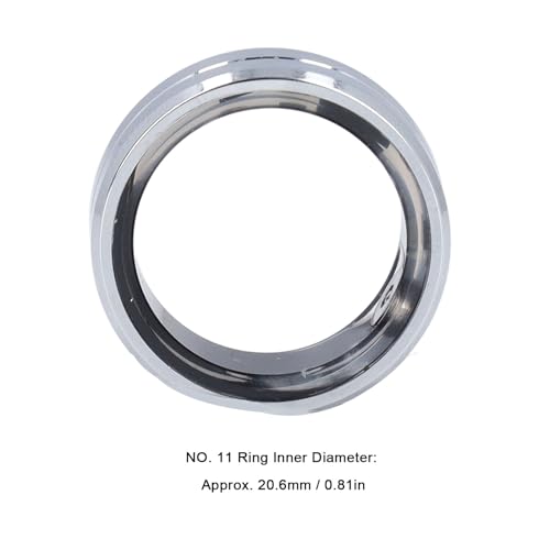 Intelligenter Gesundheitsring, Bewegungsdaten&uuml;berwachung, Fortschrittliche Sensoren, IP68 Wasser- und Staubdicht, Wiederaufladbarer Schrittz&auml;hler f&uuml;r Damen und Herren (Gr&ouml;&szlig;e 11)