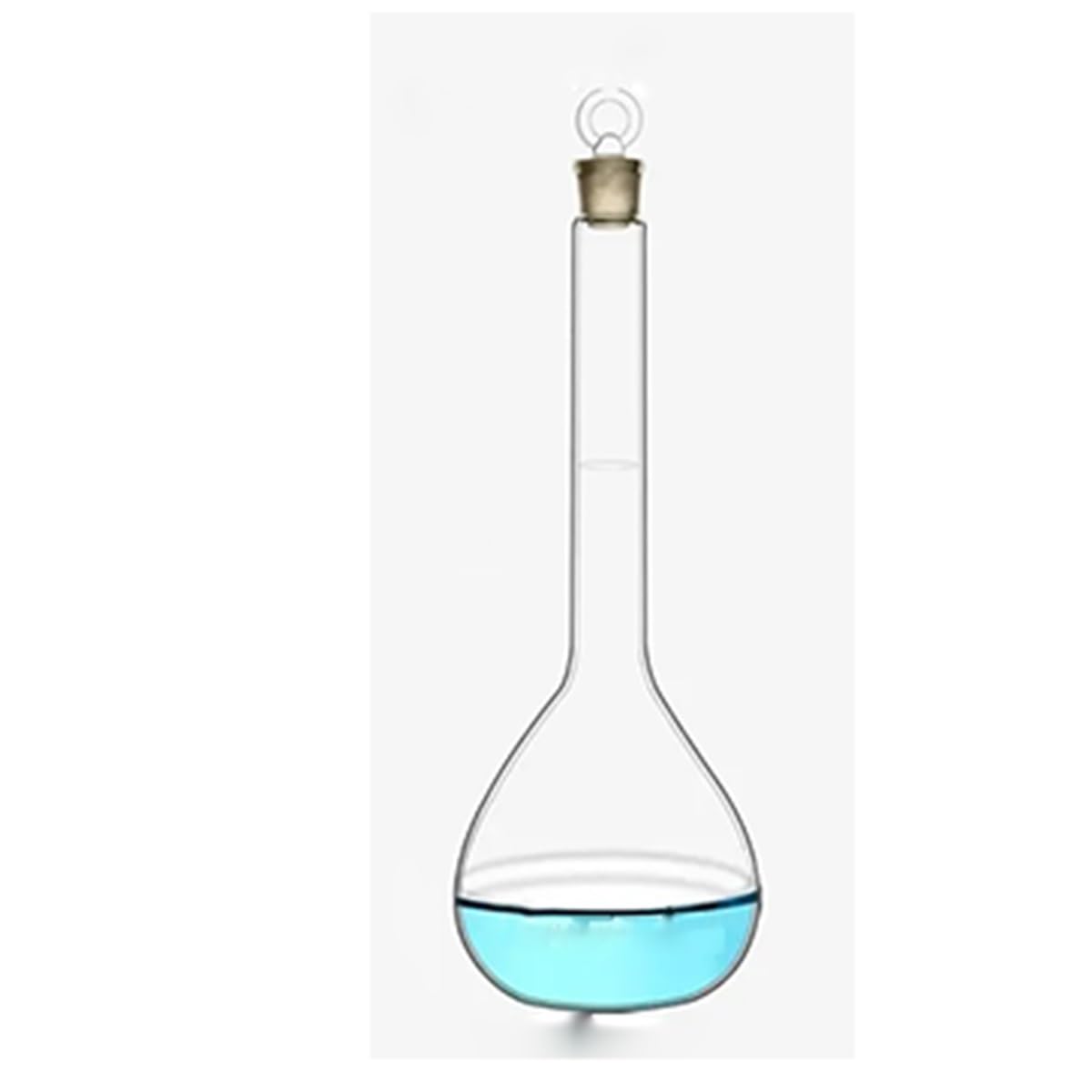 1 pz 100/50/200/500/1000 ml Vetro Laboratorio Pallone Volumetrico Trasparente Con Tappo Testa(2000ml)