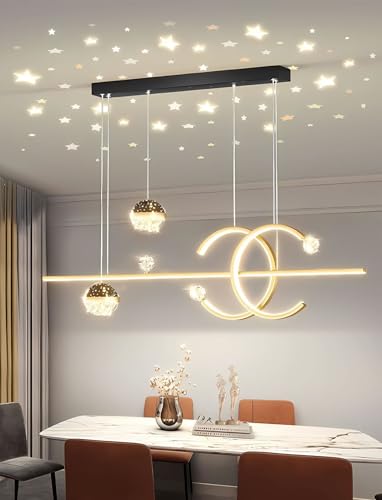 Suspension LED dimmable avec télécommande pour cuisine hauteur réglable