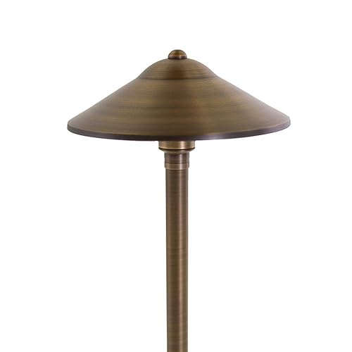 VOLT Landscape Lighting Starter Kit with 12V Transformer and 8 Brass Spotlights