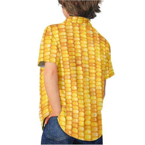 Hawaiian Boys Shirts Summer Fruits Print Short Sleeve Button Down Casual Dress Shirts4