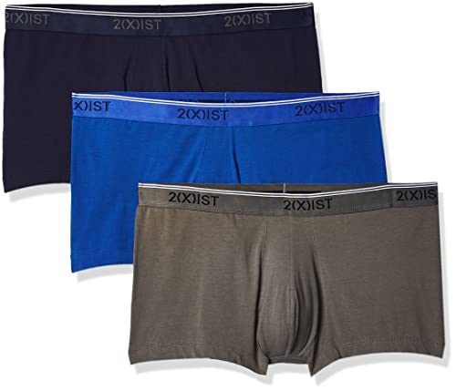 2(x)ist Men's 3-Pack Stretch Core No-Show Trunk