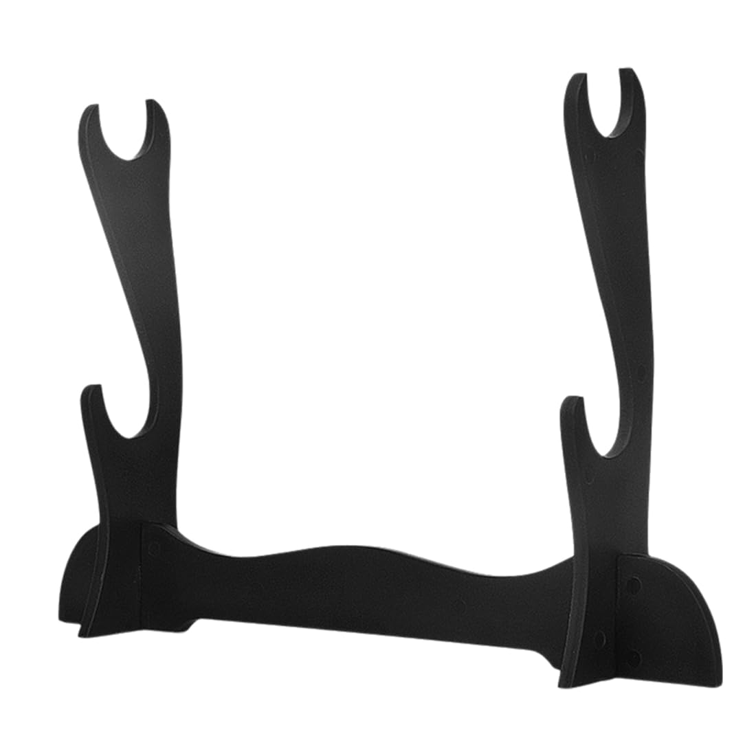 Fiber Soporte de Katana Acolchado de Terciopelo Japonés - Display Rack Decorativo de Madera para Espada, Sable de Luz - Negro