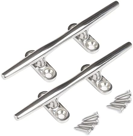 Miniatura 6 de MX Boat Dock Cleats Boat Cleat 4in 5in 6in 8inStainless Steel Marine Cleats for Boats,Kayak, Marine, Deck, Nautical Decor 2PCS