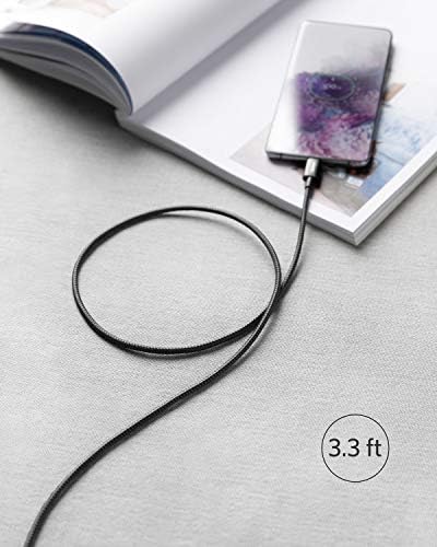 USB C Cable, Anker 2 Pack New Nylon USB C to USB C Cable (3.3ft 60W), USB 2.0 Type C Charging Cable for MacBook Pro 2020, iPad Pro 2020, iPad Air 4, Galaxy S20, Switch, Pixel, LG and More