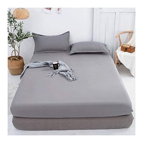 Queen Fitted Sheet, Silver Grey