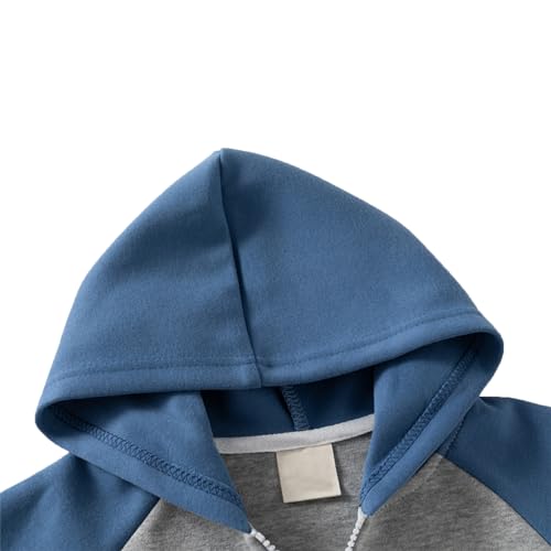 Toddler Baby Boy Girl Zip Up Hoodies Solid Color Casual Long Sleeve Hooded Sweatshirts Jacket with Pocket3