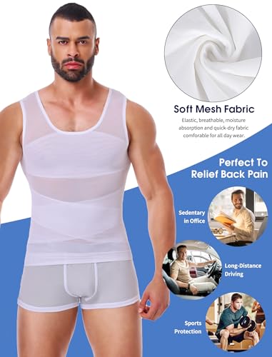 Men Body Shaper Slimming Vest Tummy Control Undershirt Gynomastica Compression Shirt Waist Trainer Tank Top3