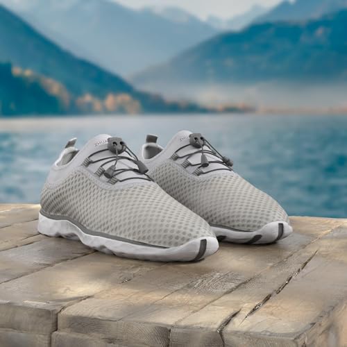 Image of Men's Quick Drying Aqua Water Shoes,3-Second Drainage & All-Terrain for Swimming,Hiking,Yoga