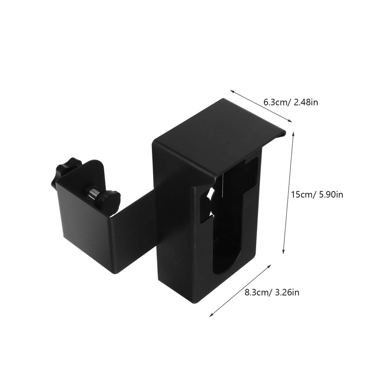 Angoily Soporte Antirrobo Sin Taladro para Timbre De Puerta con Capota Protectora Resistente a La Intemperie Compatible con Videoporteros Y Timbres Parpadeantes 5.90X3.26X2.48In