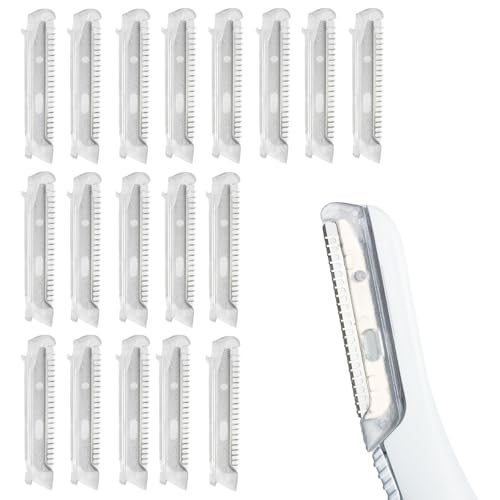 18 peças de cabeças de substituição para acabamento impecável Dermaplane Glo Lighted Facial Exfoliat