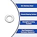 uxcell 50 Pcs M5 Flat Washer, 5x10x1mm Thickened 304 Stainless Steel Flat Spacers for Screw, Bolt, Automotive, Industrial Machinery