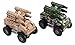 WolVolk Set of 8 Military Car Truck Toys with Lights and Sounds for Kids, Army Action with Bump & Go (Size of Each Vehicle is Approximately 5