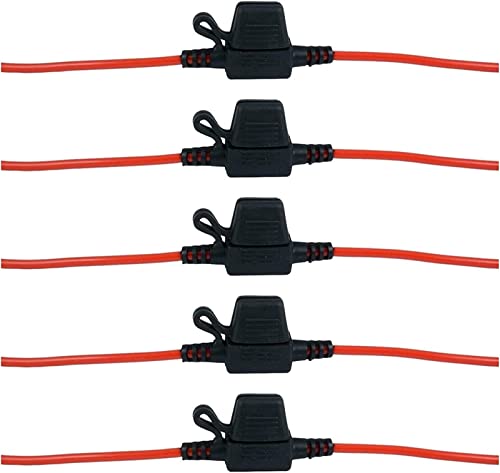 Portafusibles en línea impermeable 20A 12V con 5 piezas resistentes a altas temperaturas