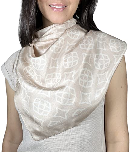 100% Pure Silk Designer 100x100cm square fashion scarf, head wrap for sleeping, hijab, women and men, lightweight3