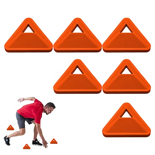 Anloximt fútbol para Ejercicios,6 marcadores Disco Triangulares fútbol | Equipo Entrenamiento Campo Juego para Agilidad, fútbol, niños, Deportes, béisbol