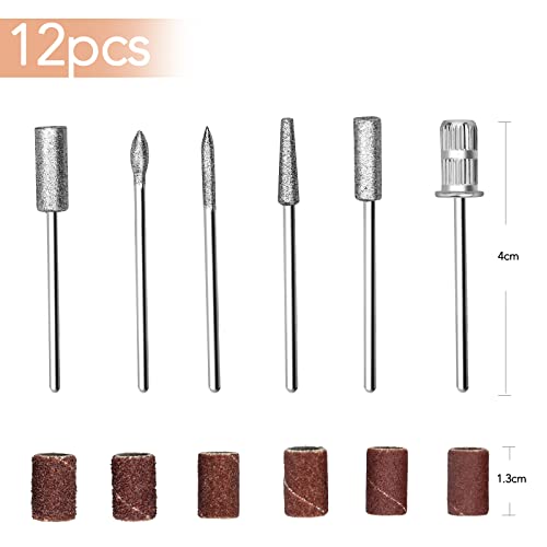 IYinJuan 6PCS punte per smerigliatura per unghie