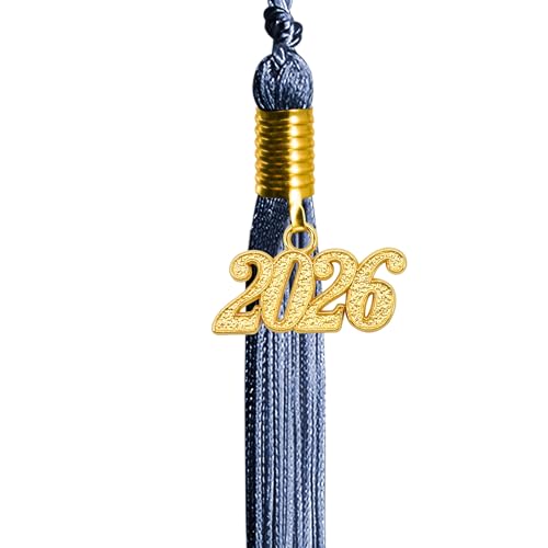 Image of GraduationMall Single&Multiple Color Graduation Tassel with 2026 Year Charm 9 inch